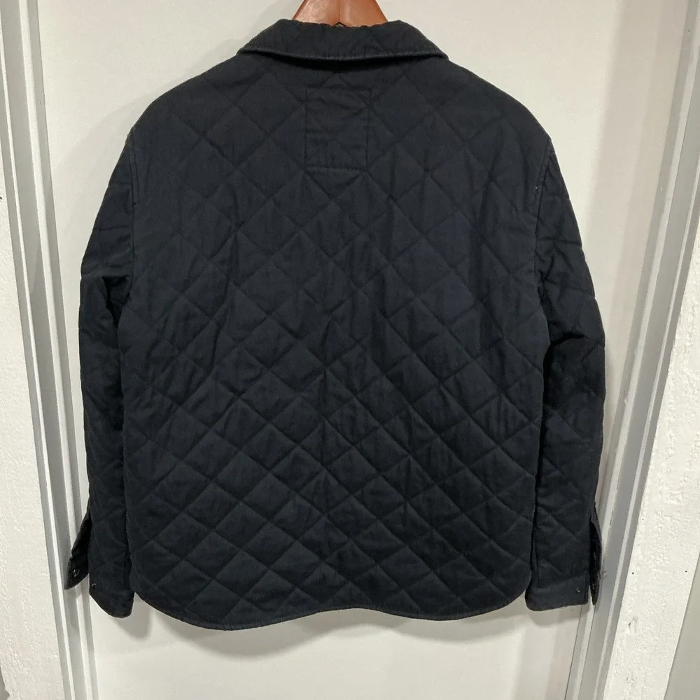 Levi's Men's Diamond Quilted Canvas Jacket, Blue, Large, Zip & Snap, Work, Farm